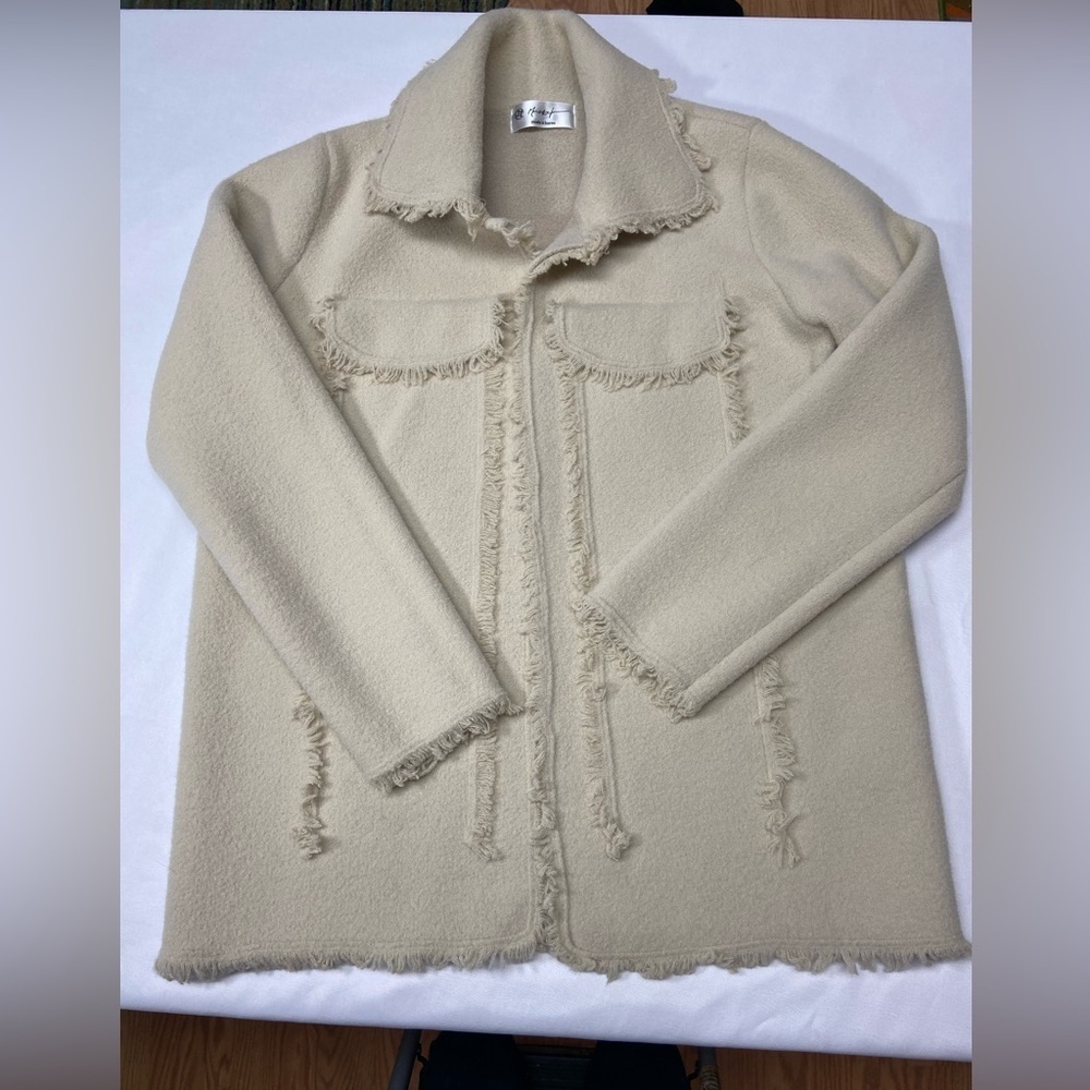 Market Fringe-trimmed Linen-blend Jacket